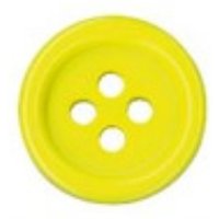 Boutons polyester 22mm jaune lot de 3 - Mondial Tissus