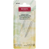Aiguilles cuirs et peaux à pointe triangulaire Bohin - Bohin - Mondial Tissus