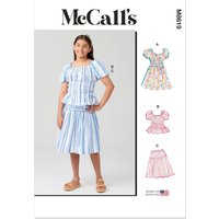 Patron M8619A robe pour enfant de 128 à 152 cm - Mc Call's - McCall's - Mondial Tissus