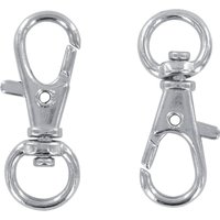 Mousquetons axe pivotant argent 4pcs 3.2 cm - Mondial Tissus