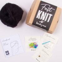 Kit DIY tricot - Fast Knit head-band Musa noir sans aiguille - Tricotez-moi - Mondial Tissus