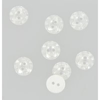 Boutons ondulés blanc 14mm - MT - Mondial Tissus