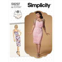 Patron Simplicity S9297.A5 - Robe Ajustée Bretelles 34 - 42 - Simplicity - Mondial Tissus