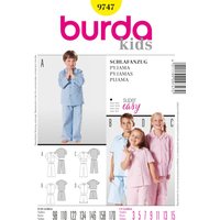 Patron burda 9747 kids pyjama - Burda - Mondial Tissus