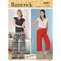 Patron Butterick B6851A Femme Short et pantalon corsaire du 34 au 50 - Butterick - Mondial Tissus