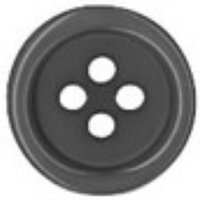 Boutons polyester 4 trous 25mm gris lot de 2 - Mondial Tissus