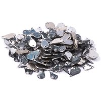 Sequin à coudre goutte argent 8x13mm et 6x10mm - MT - Mondial Tissus