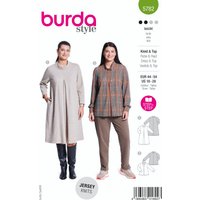 Patron burda n° 5782 robe/pull-over 44-54 - Burda - Mondial Tissus