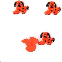 Boutons forme chien rouge 18 mm MT - MT - Mondial Tissus