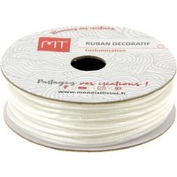 Bobine ruban corde lurex blanc 1.6 mm - MT - Mondial Tissus