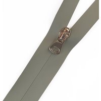 Fermeture à glissière étanche unie gris taupe au mètre - Mondial Tissus