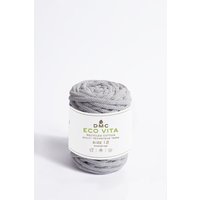 Pelote de fil Eco Vita 12 - coton recyclé gris clair n°121 - DMC - Mondial Tissus