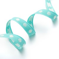 Galon pois brodé turquoise 10 mm - Frou Frou - Mondial Tissus