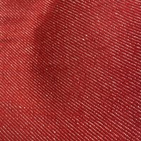 Toile denim polycoton bio recyclée lourd rouge - Origine France - Mondial Tissus