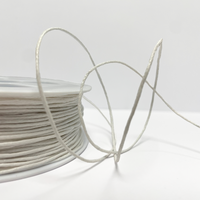 Cordon ciré 1 mm blanc - Mondial Tissus