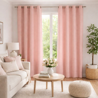 Rideau Glory 140x250 rose - MT - Mondial Tissus