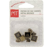 Patin se sac carrés bronze x4 - MT - Mondial Tissus