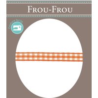 Ruban vichy 6 mm orange - Frou Frou - Mondial Tissus