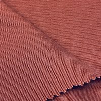 Toile coton bio workwear épaisse rose brique Fait en France - Mondial Tissus