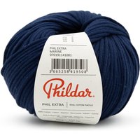 Pelote de fil à tricoter Phil extra marine Phildar - Phildar - Mondial Tissus