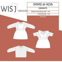 Patron WISJ Imme & ada -robe chasuble & t-shirt -18 mois à 14ans - WISJ - Mondial Tissus