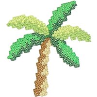 Thermocollant Récréatys palmier pixel - Frou Frou - Mondial Tissus