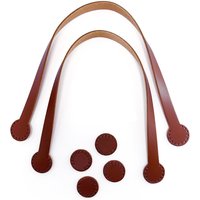 2 lanières à coudre 45 cm + 4 renforts marron - Miyako - Miyako - Mondial Tissus