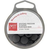 Boutons pression en plastique à clipser noir 13mm - MT - Mondial Tissus
