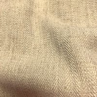 Tissu polylin chevron écru grande largeur - Mondial Tissus