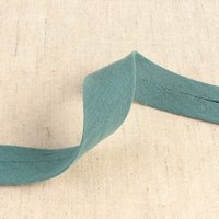 Biais double gaze uni vert kaki clair 27mm - Mondial Tissus
