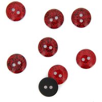 Boutons pailletés rouge 14mm MT - MT - Mondial Tissus