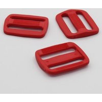 Lot de 3 boucles coulissantes rouge - Mondial Tissus