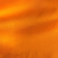 Tissu popeline de coton stretch uni orange - Mondial Tissus