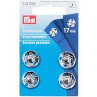 Boutons pression à coudre 17mm argent - Prym - Mondial Tissus