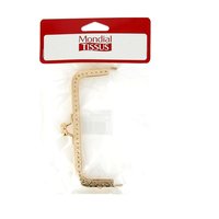 Fermoir doré rectangulaire 12.5 cm - MT - Mondial Tissus
