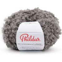 Pelote laine à tricoter Phil alpaga boucle gris acier Phildar - Phildar - Mondial Tissus