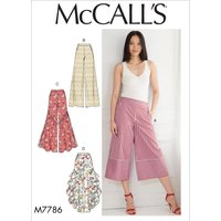 Patron Mc Call's 7786E5 - Pantalon ample, variations de forme du 42-50 - McCall's - Mondial Tissus
