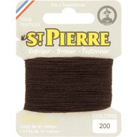 Laine Saint Pierre pour repriser / broder 200 marron foncé - St. Pierre - Mondial Tissus