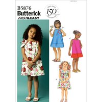 Patron Butterick B5876CCB Robe Bébé, 1an - 4ans - Butterick - Mondial Tissus
