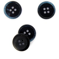 Boutons effet marbre bleu foncé 20 mm - MT - Mondial Tissus