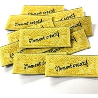 Lot de 10 étiquettes tissées Moment Créatif - MT - Mondial Tissus