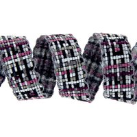 Galon tissé rose fuchsia 25mm - Mondial Tissus