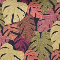 Tissu coton épais palmes multicolore - MT - Mondial Tissus