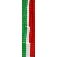 Ruban drapeau 10mm italie vert blanc rouge - Mondial Tissus