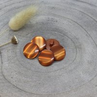 Lot de 5 Boutons Swing orange chestnut 10 mm - Atelier Brunette - Atelier Brunette - Mondial Tissus