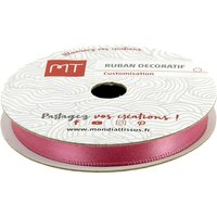 Bobine ruban satin prune 6m X 6mm - MT - Mondial Tissus