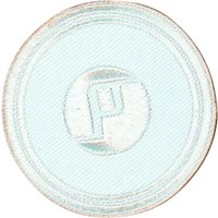 Écusson rectangle Poker blanc - Mondial Tissus