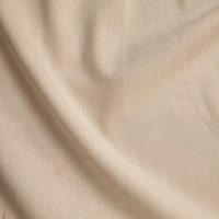 Tissu chambray coton mélangé recyclé beige - Mondial Tissus