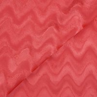 Tissu doudou zigzag fuchsia - Mondial Tissus