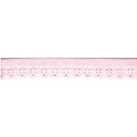 Élastique lingerie dentelé 13mm rose pâle - Mondial Tissus